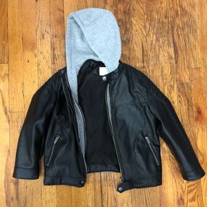 Boys faux leather jacket